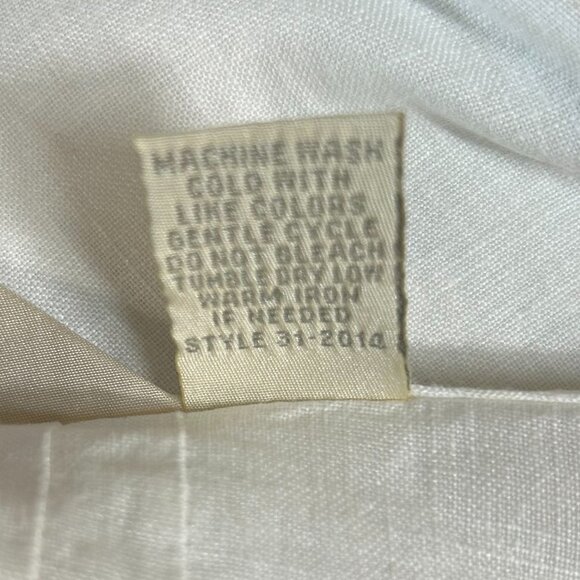 J. Jill 100% Linen Long Sleeves Button Up Pintuck Lace Tunic Medium Women's - Picture 10 of 10